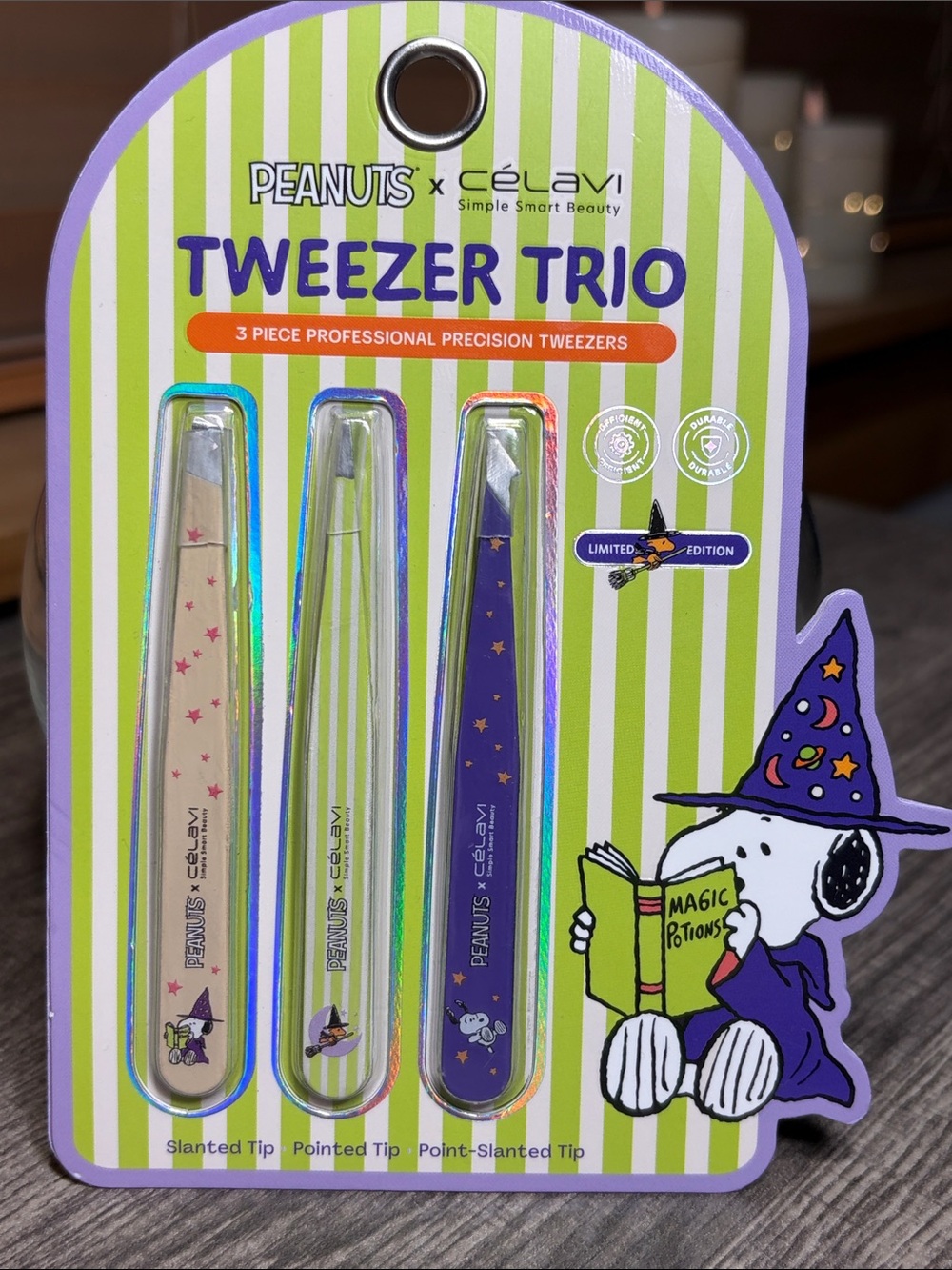 🍍5 for $30🍍Peanuts & Celavi Halloween Themed Tweezer Trio